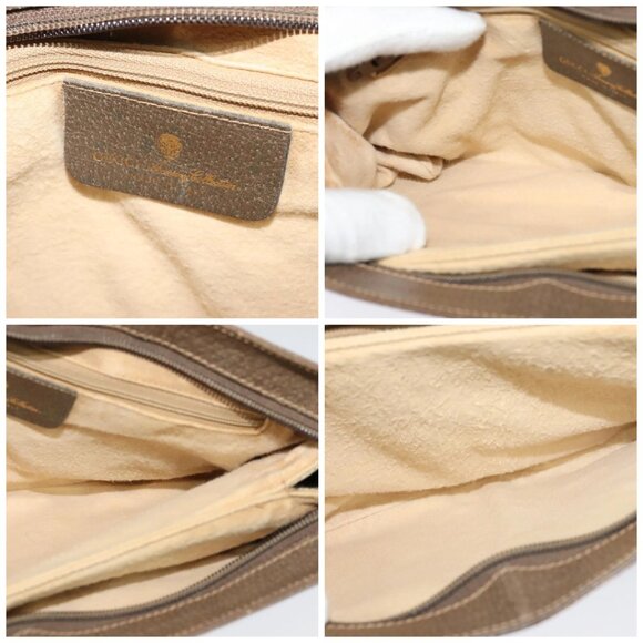 GUCCI GG Supreme Web Sherry Line Bag PVC Beige Red - Picture 15 of 16